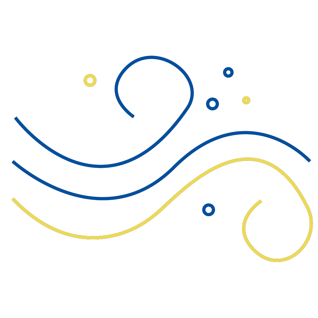 Wind der kleine Partikel mit sich trägt als Symbol für die Unvermeidbarkeit von Dreck