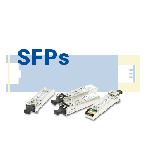 Weiter zum Bereich SFPs - Mehrere SFPs unter einem passenden Schriftzug