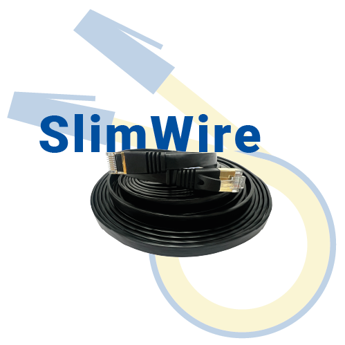 Weiter zum Bereich SlimWire - Ein 10m SlimWire Kabel mit entsprechender Beschriftung