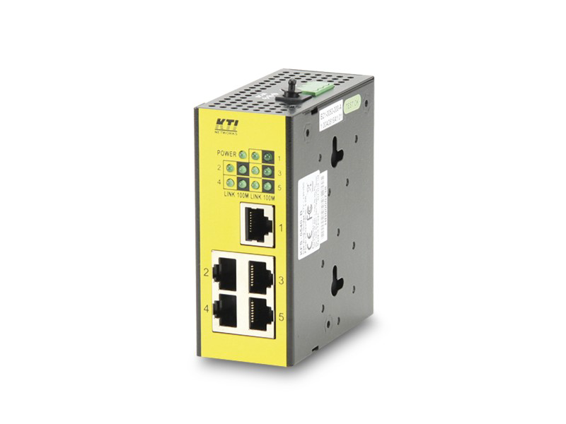 Frontansicht des KFS-0540-B Fast Ethernet Switches von KTI Networks